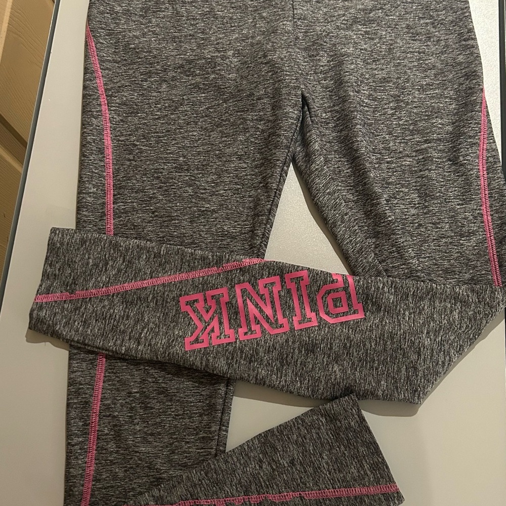 NWOT PINK Victoria's Secret Gray Leggings